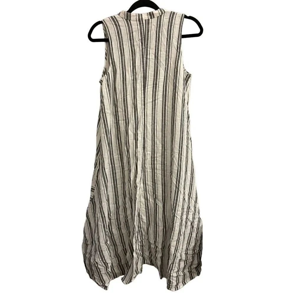 Maeve linen blend high-low dress size S - Picture 4 of 10